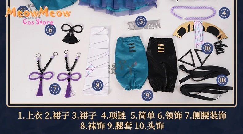 Project Sekai Zombie Cosplay Costume Adult Woman Polyester