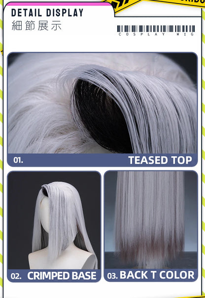 IN STOCK Vaggie Cherry Boom Lillth Morningstar Wig Anime DokiDoki 100cm Long Hair Lillth Cosplay Pre Crimped Wig Free Cap