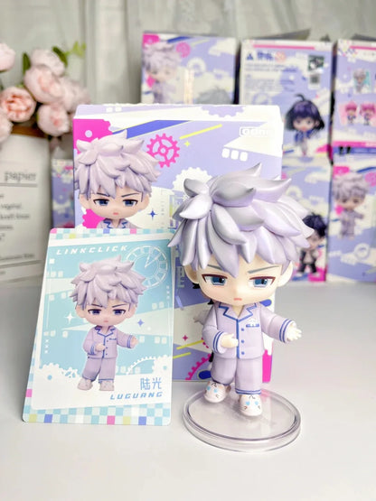 Link Click Season 2 Back In Time Series Cartoon Lu Guang Chen Xiaoshi Li Tianchen Li Tianxi Qiao Ling Figure Model Toy Kids Gift