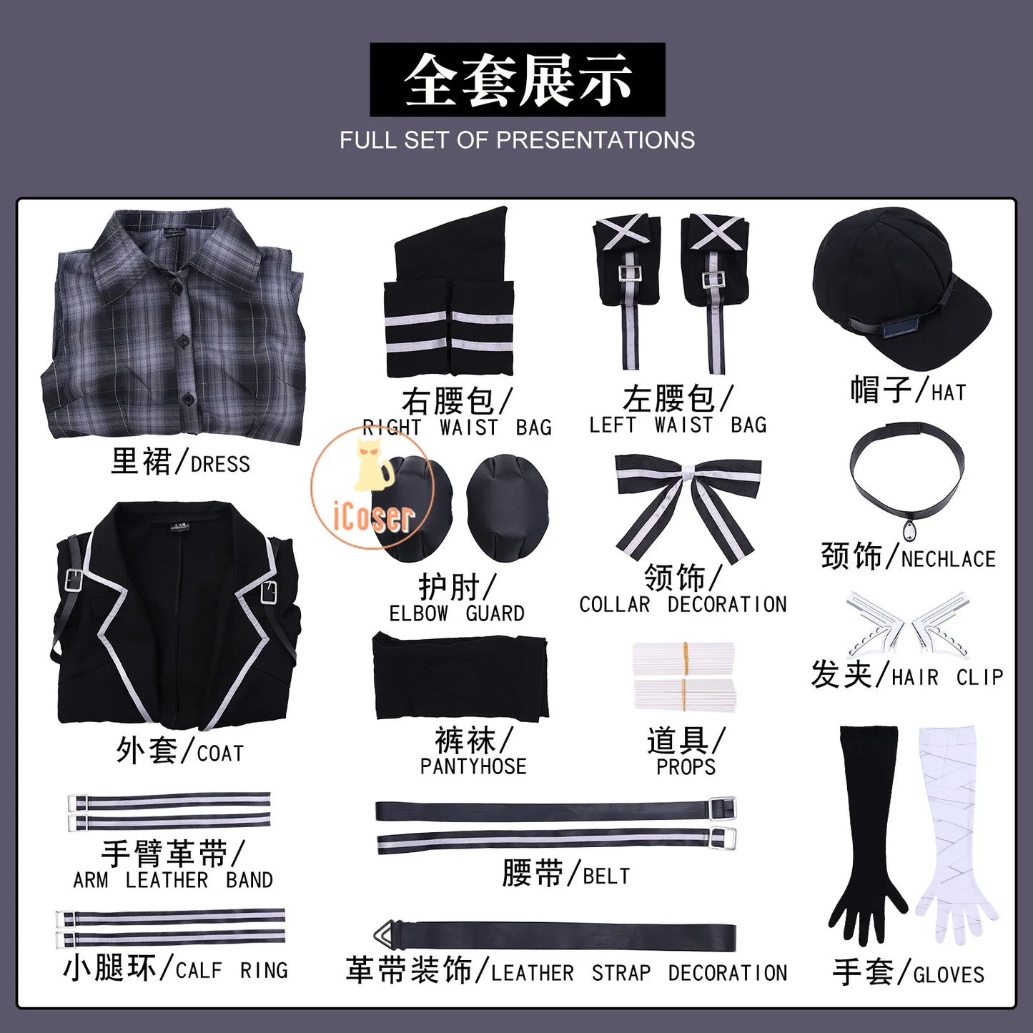 Game Magical Girl Witch Trials Nanoka Kurobe Cosplay Costume Wig Uniform Hat Headwear Halloween Party for Women Girls Carnival