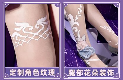 Honkai Star Rail Cyrene Cosplay Costume Wig Dress Headwear New Skin Outfit Elysia Amphoreus Halloween Party Women Girls Props