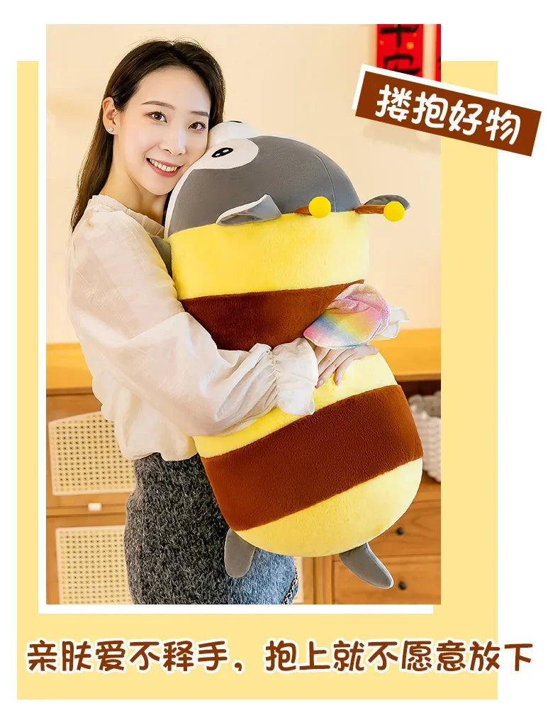 75CM Cute Soft Kawaii Honey Husky  Plush Toys Dog Stuffed Animals Long Pillow Doll for Kids Girlfriend Birthday Gift Home Decor