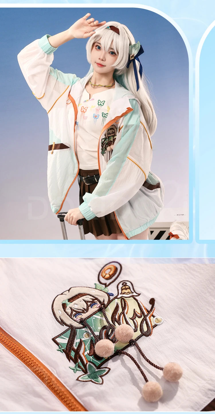Aventurine Blade Robin Firefly Sparkle Feixiao Doujin Cosplay Costume Game Honkai: Star Rail DokiDoki-SR HSR Sunscreen Jacket