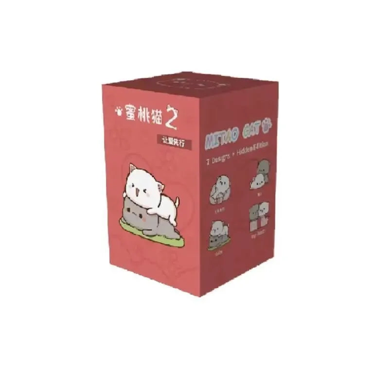 Kawaii Mitao Cat 2 Season Lucky Cat Cheap Cute Cat Blind Box Toys Surprise Figure Cartoon Doll Collect Model Home Holiday gifts