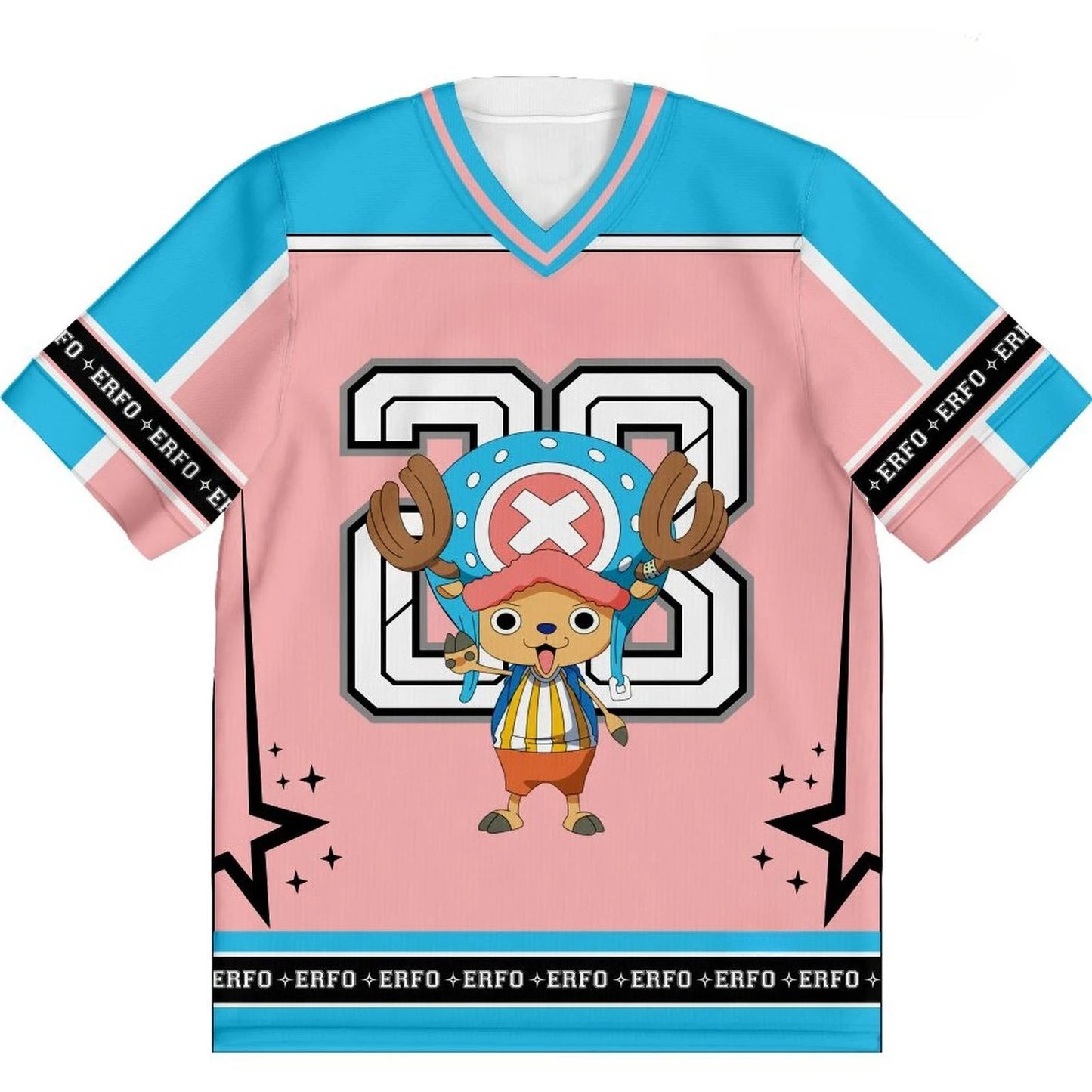 28 Jersey One Piece Tony Tony Chopper Anime Style Kpop Baseball Hockey T-shirt Fashion Streetwear Anime Daily Unisex Tops Tees