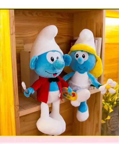 New 40cm Cartoon Character Creative Smurf Cute Plush Toy Kawaii Doll Children’s Soothing Toy Birthday Gift Christmas Gift