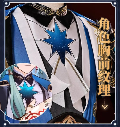 Honkai Star Rail Anaxa Cosplay Costume Wig Uniform Outfit Anaxagoras Grove of Epiphany Amphoreus Carnival Halloween Women Men