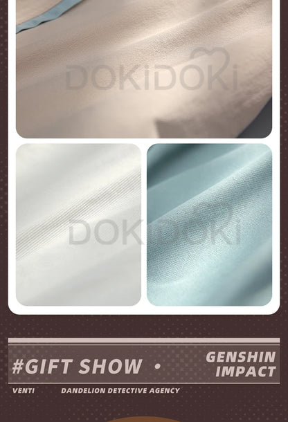 IN STOCK Venti Doujin Cosplay Game Genshin Impact DokiDoki-SR Venti Cute Cosplay Costume Detective Venti Genshin Impact Costume