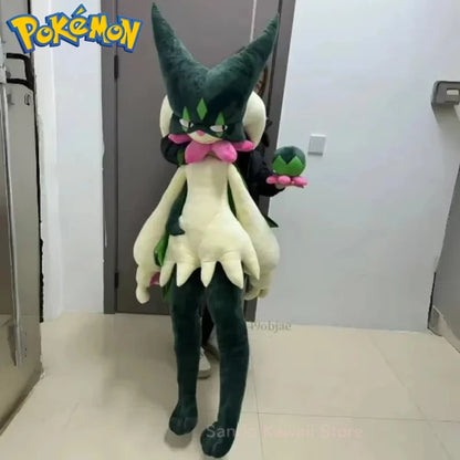 150CM Meowscarada Plush Big Size Pokemon Plushie Cartoon Anime Stuffed Kawaii Ornament Comfortable Soft Doll Toy Ornament Gift