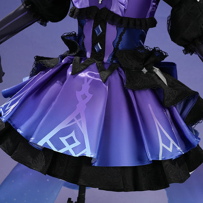 Genshin Impact Wonderland Manekina Cosplay Costume Candlelit Revelry Dress Hat Halloween Party for Women Girls Role Play Outfit