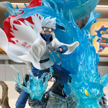 Naruto Anime Figure GK Hatake Kakashi 37cm Action Figure PVC Cartoon Characters Desktop Ornaments Friends Birthday Gifts Toys