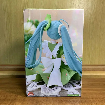 Bandai Hatsune Miku Flower Fairy Four-Leaf Clover 15CM PVC Model