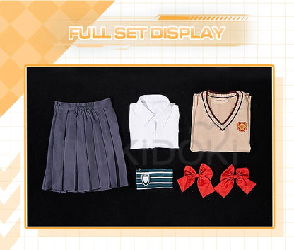 Misaka Mikoto/ Shirai Kuroko Cosplay Anime Toaru Kagaku no Railgun DokiDoki-R Cosplay Costume Tokiwadai Middle School Uniform