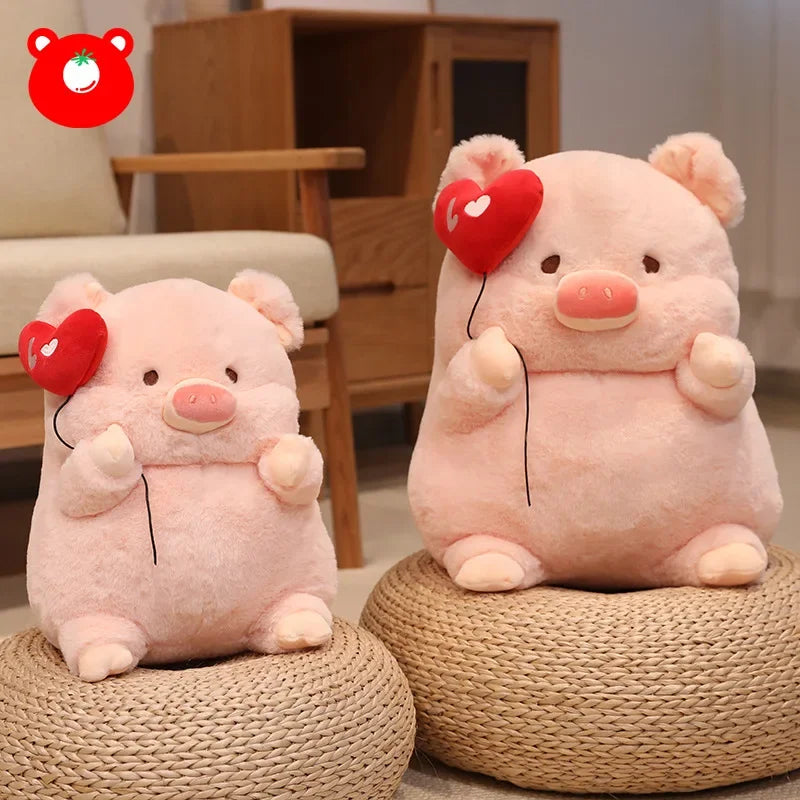 New 30-55cm Cute Cartoon Angel Pig Plush Toys Lovely Fat Piggy Stuffed Doll Red Heart for Girls Lovers Valentine's Day Gifts