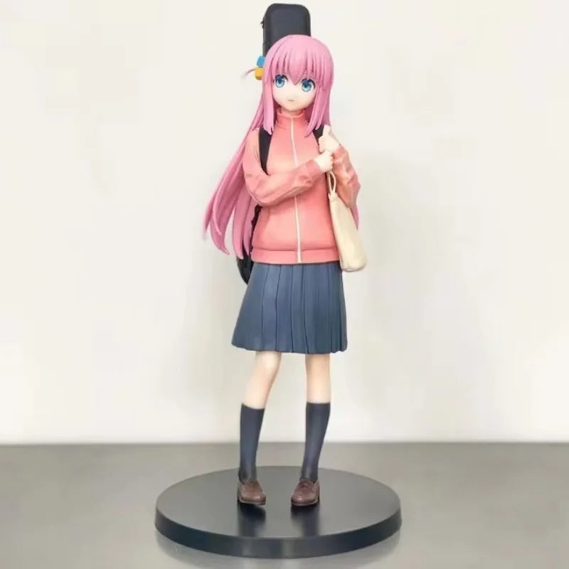 BOCCHI THE ROCK! Gotoh Hitori PVC Action Figure Anime Guitar Girl Backpack Pose Hitori Chan Cute Desk Decor Fan Collectible Gift