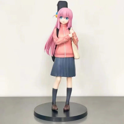 BOCCHI THE ROCK! Gotoh Hitori PVC Action Figure Anime Guitar Girl Backpack Pose Hitori Chan Cute Desk Decor Fan Collectible Gift