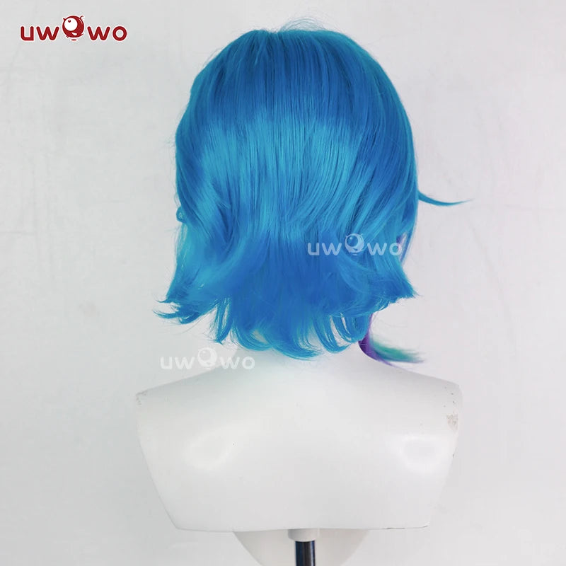 UWOWO Jinx Wig Game LOL: Arcane2 Fractured Jinx Cosplay Costume Wig Long Lace Wig Blue Hair Heat Resistant