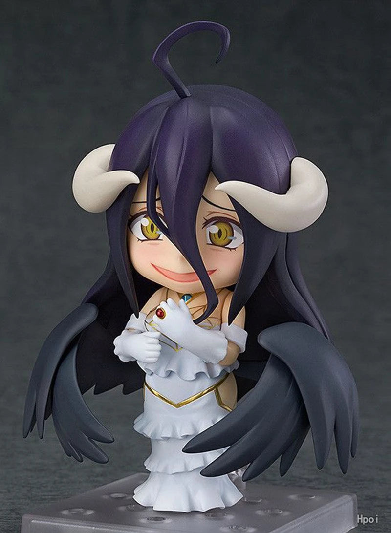 10cm #642 Albedo Anime Figure OverLord #631 Ainz Ooal Gown Action Figure Sexy Girl Figurine PVC Collection Model Doll Toys