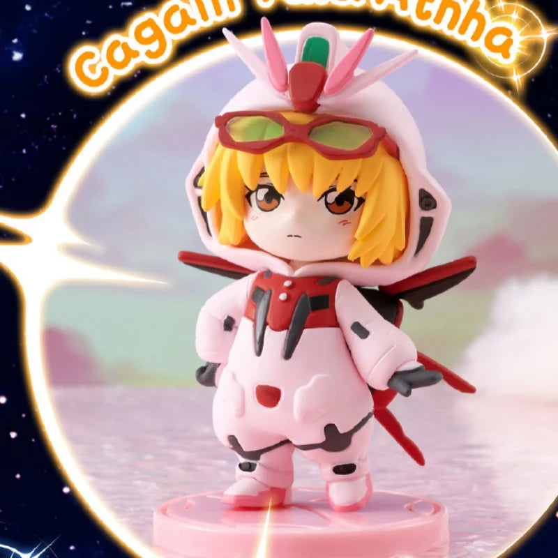 Original Bandai Pajamars Series Mobile Suit Gundam Seed Destiny Blind Box Athrun Zala Toy Cagalli Yula Athha Mystery Box Model