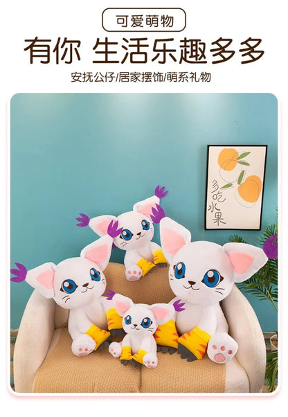 New Digimon Adventure Plush Toys Tailmon Action Figure Cartoon Stuffed Sitting Position Doll Soft Pillow Room Decor Toys Gifts