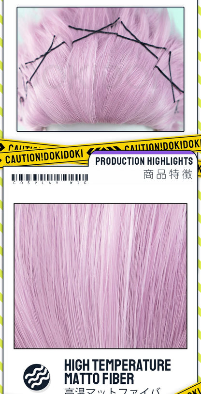 IN STOCK Mitsuki Kiryuu Wig Anime Wind Breaker Cosplay Wig DokiDoki Men 35cm Pink Short Hair Mitsuki Kiryuu Cosplay Free Wig Cap