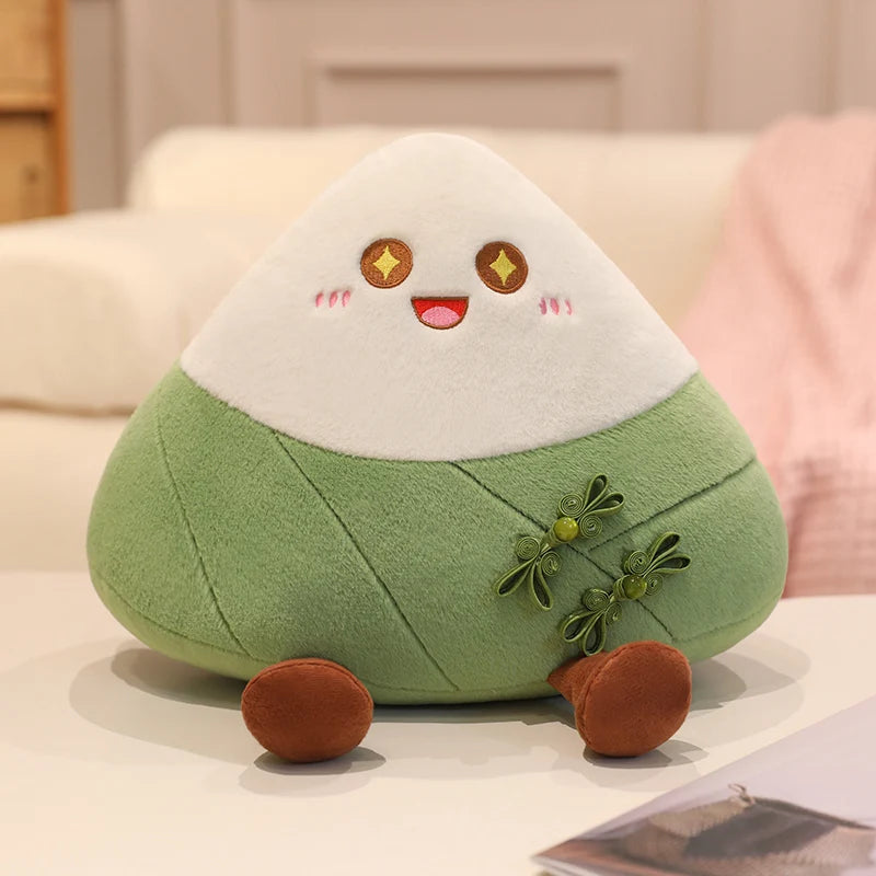 Dragon Boat Festival Plush Toy Kawaii Rice Dumpling Pillow Cushion Cute Chinese Knotting Decor Green Bag Pendant