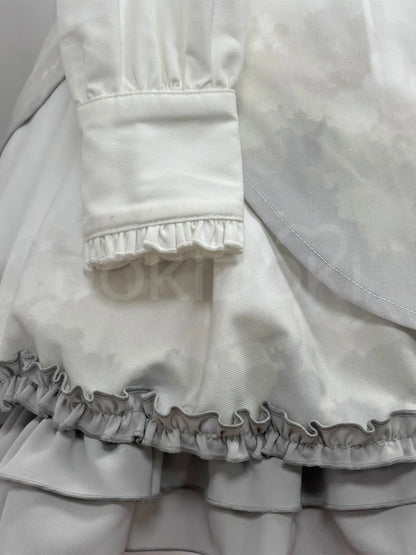 IN STOCK Akiyamaa Mizuki Mikuu Cosplay Costume Game Cosplay【XS-2XL】DokiDoki-R Women White Lolita Dress Mizu5 Cosplay Plus Size