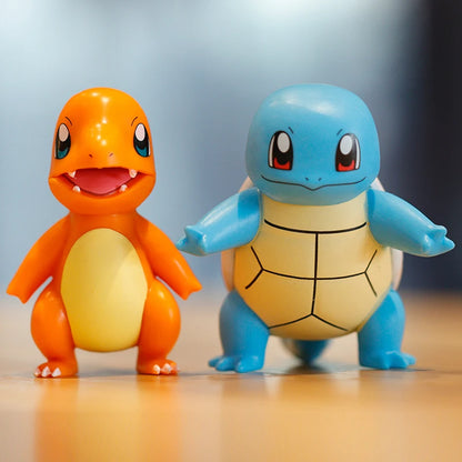 Hot Pokemon Anime Figures Pikachu Toys Model Charmander Psyduck Squirtle Jigglypuff Bulbasaur Kawaii Collect Dolls Kids Gift