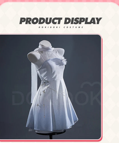 IN STOCK Cloudscape Calm Hunter MC Cosplay Game Love and Deepspace【S-2XL】DokiDoki-N Women White Dress Plus Size
