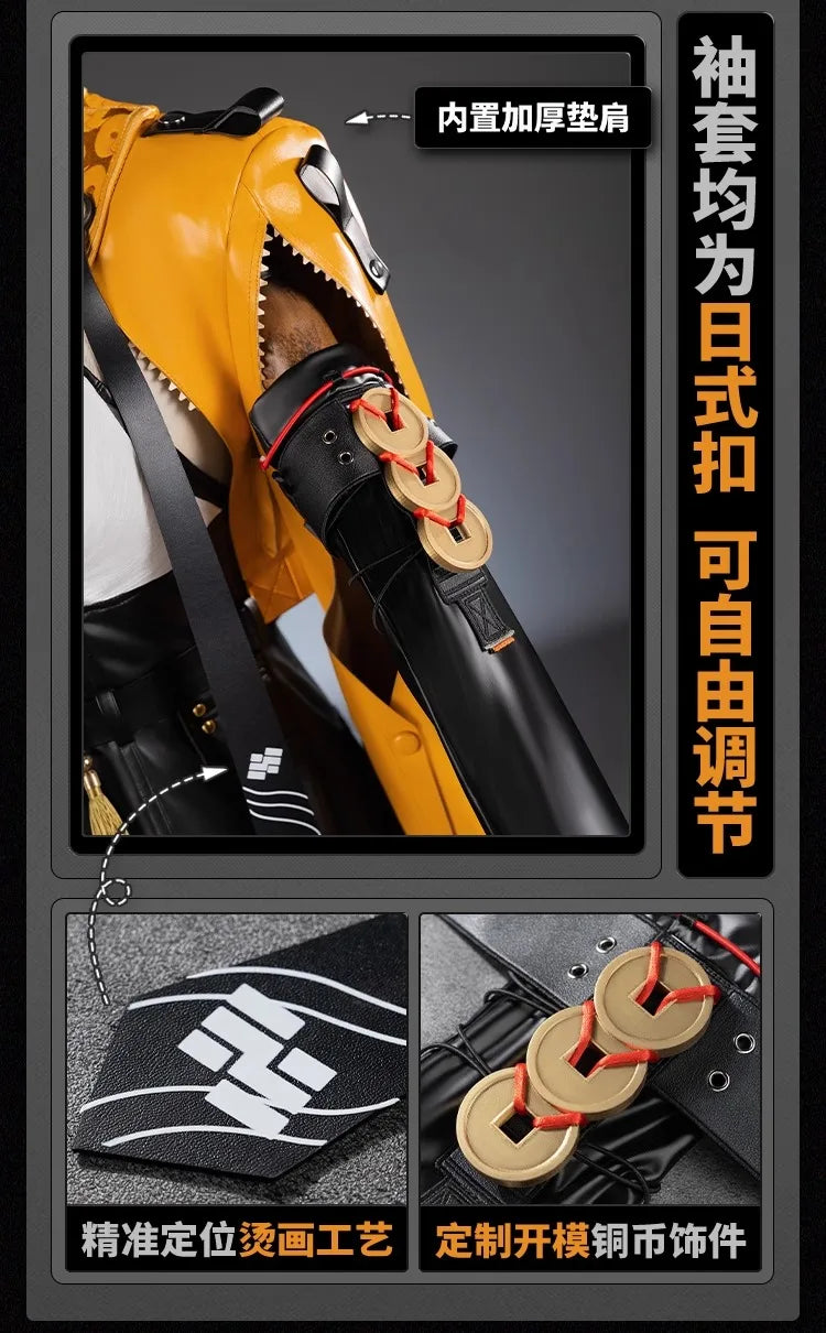 Zenless Zone Zero Yixuan Cosplay Costume Wig Uniform Headwear Rings Yunkui Summit Halloween Party for Women Girls Carnival Props