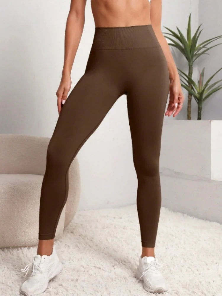 Women Seamless High Waist Gym Leggings Yoga Stretchy Fitness Sports Activewear Pants