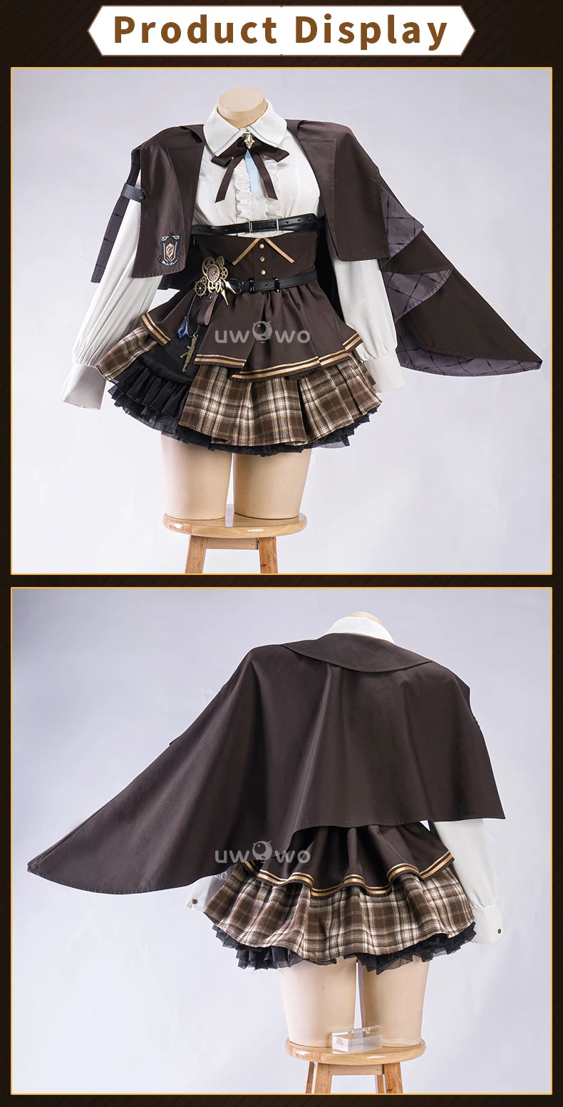 IN STOCK UWOWO Traveler Lumine Cosplay Game Genshin Impact Traveler Lumine Detective Cosplay Costume Halloween Costumes