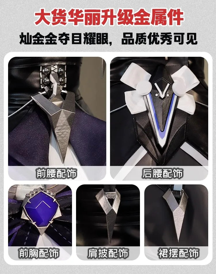 iCoser Zenless Zone Zero Vivian Cosplay Costume Dress Uniform Headwear Mockingbird Metal Props Halloween Party Women Carnival