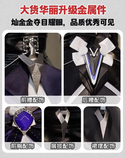 iCoser Zenless Zone Zero Vivian Cosplay Costume Dress Uniform Headwear Mockingbird Metal Props Halloween Party Women Carnival