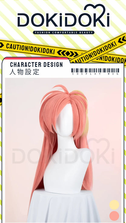 IN STOCK Vaggie Cherry Boom Lillth Morningstar Wig Anime DokiDoki 100cm Long Hair Lillth Cosplay Pre Crimped Wig Free Cap