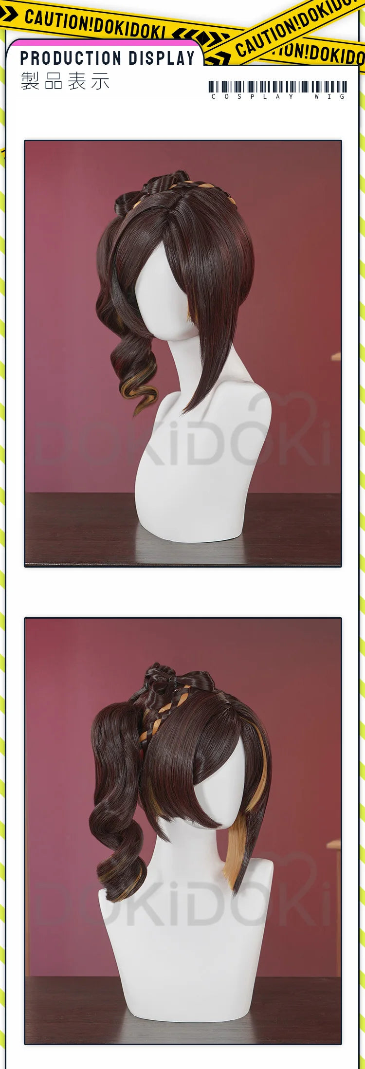 IN STOCK Chiori Wig Game Genshin Impact Cosplay Wig DokiDoki Women Inazuma Fashion Designer Chiori Cosplay Headdress Free Cap