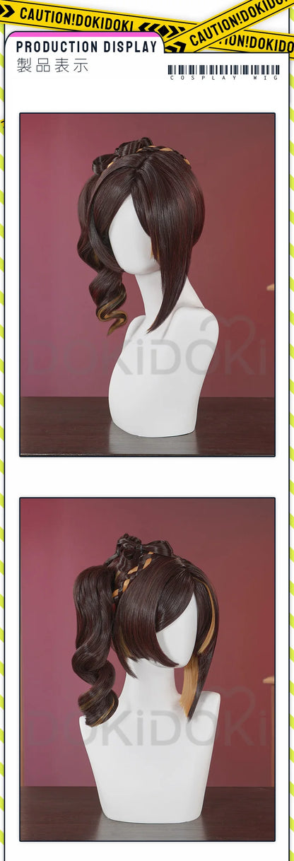 IN STOCK Chiori Wig Game Genshin Impact Cosplay Wig DokiDoki Women Inazuma Fashion Designer Chiori Cosplay Headdress Free Cap