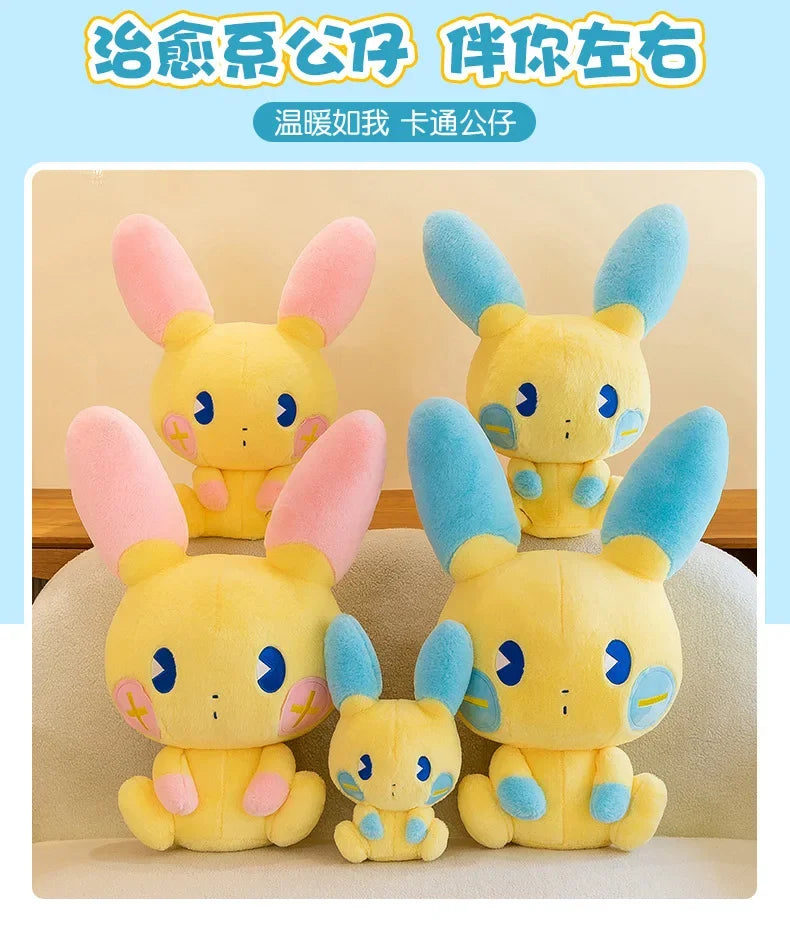 Pokemon Plusle Minun Plush Toys Anime Pokémon Plushie Dolls 30/70cm Cute Stuffed Pillow Pikachu Christmas Gifts for Childrens