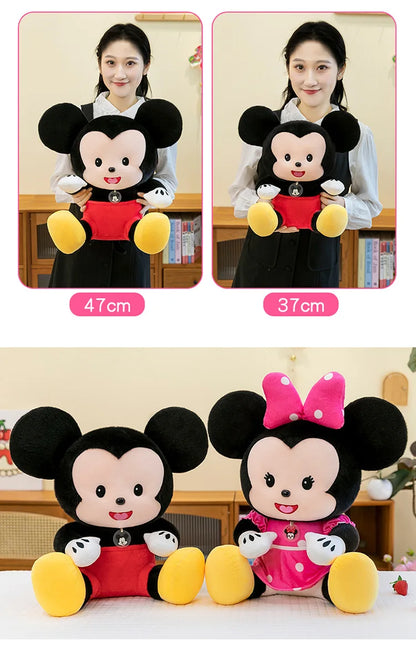 Cartoon Mickey Mouse Plush Toy Couple for Kids Birthday Xmas Gift Wedding Bed Doll Valentines Minnie Present Arcade Stuffed toy