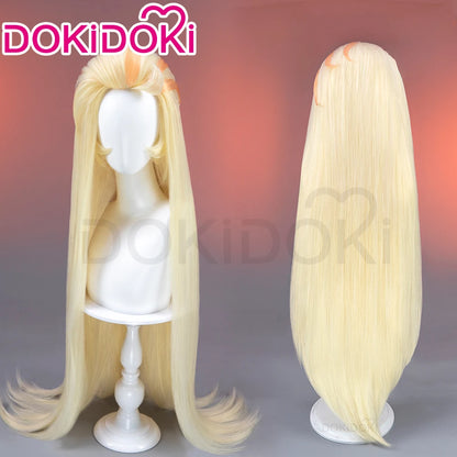 IN STOCK Vaggie Cherry Boom Lillth Morningstar Wig Anime DokiDoki 100cm Long Hair Lillth Cosplay Pre Crimped Wig Free Cap
