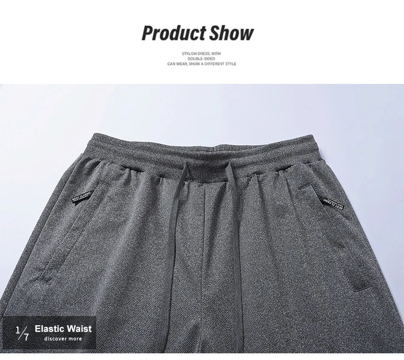Chrlck Men’s Tight Sweatpants Straight Jogging Pants Casual Sport Running Trousers Spring Summer