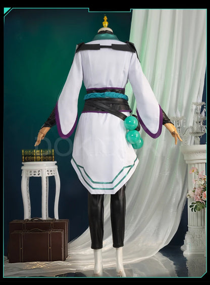 Sage Cosplay Costume Game Cosplay【S-2XL】DokiDoki-R Women White Costume Sage Cosplay Dress Plus Size Halloween