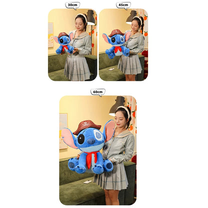 30/60cm Lilo and Stitch Disney Plush Toys Cartoon Anime Stuffed Kawaii Pirate Soft Stich Doll Plushie Kids Birthday Gifts Xmas