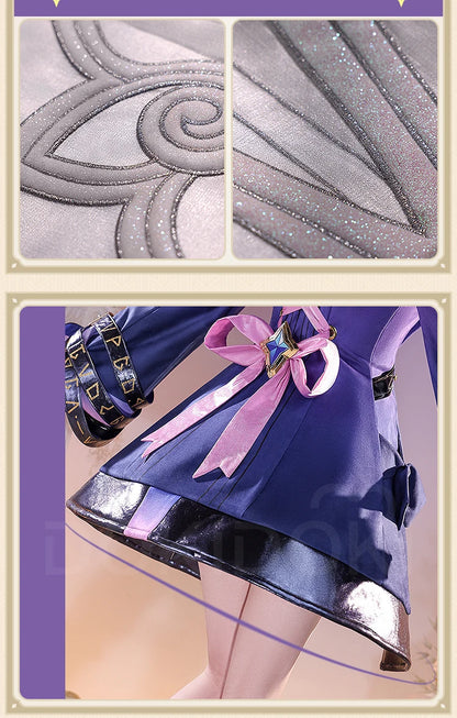 IN STOCK Cyrene Cosplay Costume Game Honkai: Star Rail【S-2XL】DokiDoki-SR HSR Metal Accessories Cyrene Wig Plus Size