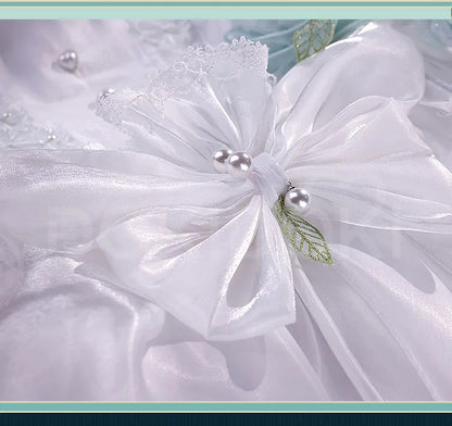 IN STOCK Lynette Doujin Cosplay Costume Game Genshin Impact DokiDoki-SR Angel's Courtyard White Dress Ballet Cute Fontaine