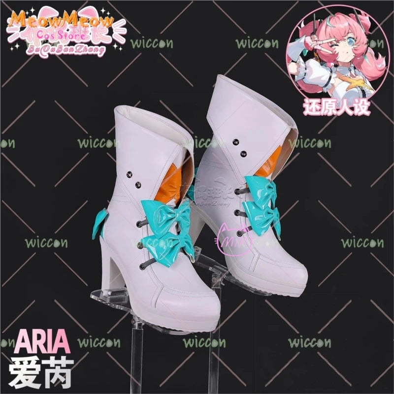 Zenless Zone Zero Aria Cosplay Costume Set Polyester - shoe / xs 36