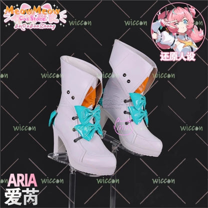 Zenless Zone Zero Aria Cosplay Costume Set Polyester - shoe / xs 36