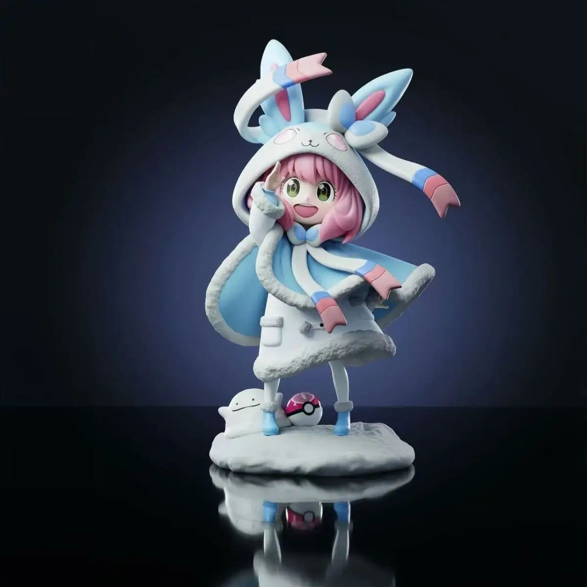 20cm Spy×Family Anime Figure Anya Forger Figure Cos Sylveon Eevee Figurine Gk Statue Model Doll Collection Room Decora Toys Gift