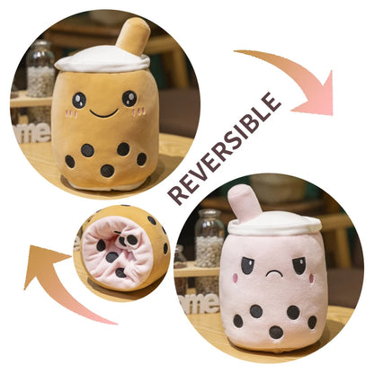 Various Play Doll Boba Plushies Mini Dolls in a Boba Cup Can Flip Boba Tea Toy Many Size Boba Tea Cushions for For Kids Girl