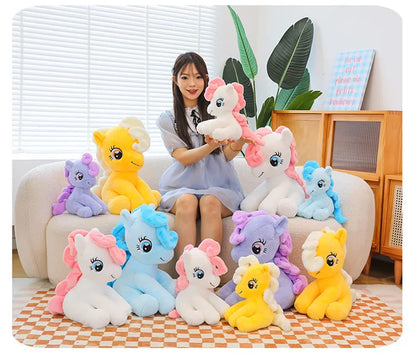 Anime My Little Pony Prototype Plush Doll Soft Pillow Girl Heart Fluttershy Sofa Ornaments Children'S Toys Birthday Gifts Custom
